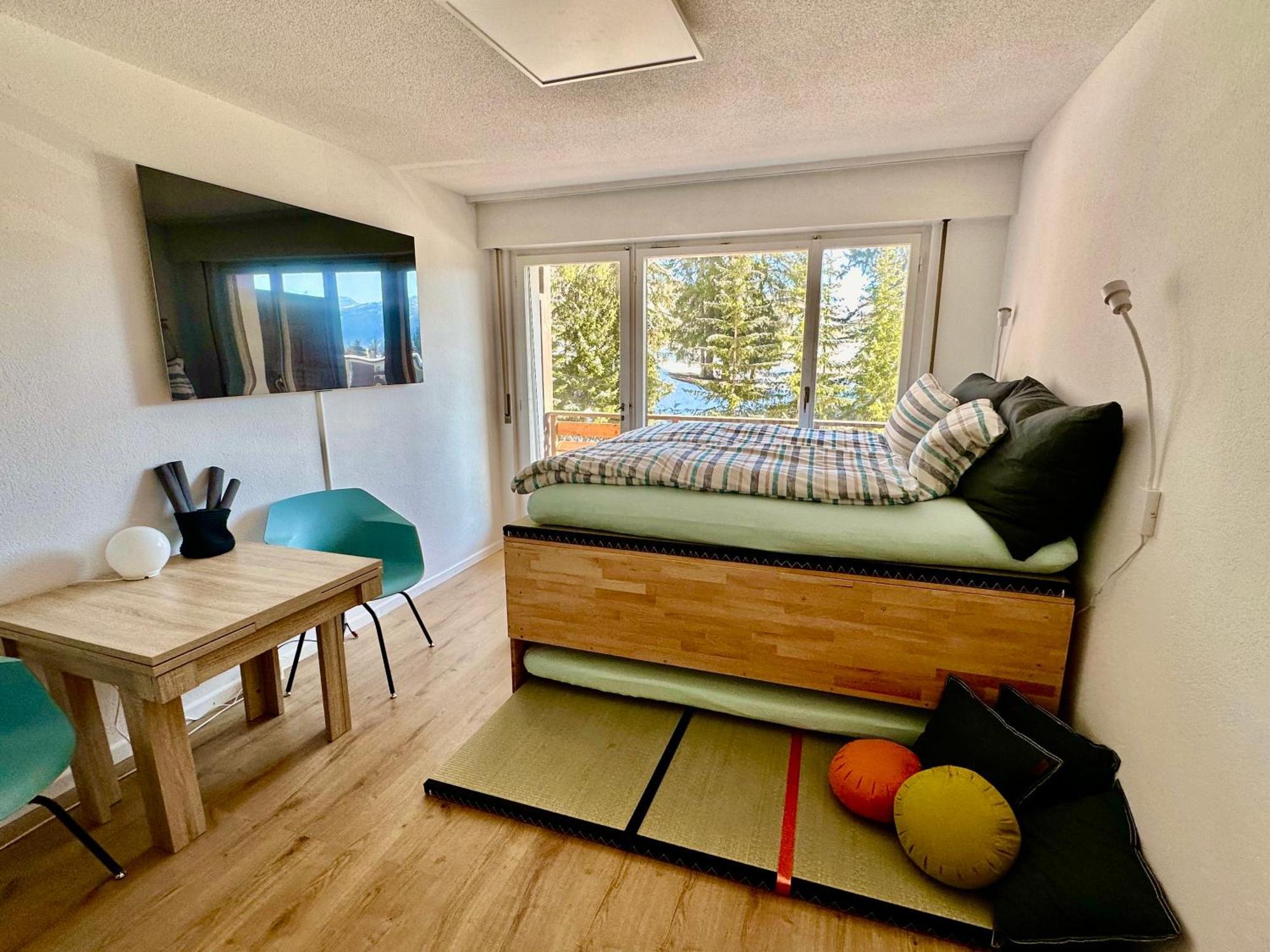 Studio Serenity, 4 Min Walk To Center! Crans-Montana Bagian luar foto